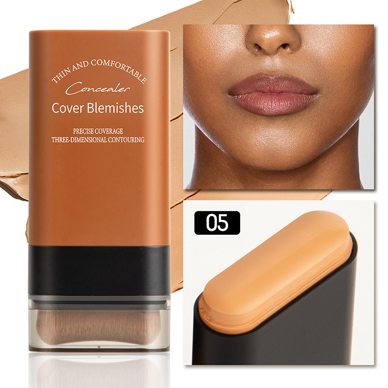 🎁Kaufen Sie 2 und erhalten Sie 1 gratis 💕Sofort verdeckender Foundation-Stift mit integriertem Pinsel