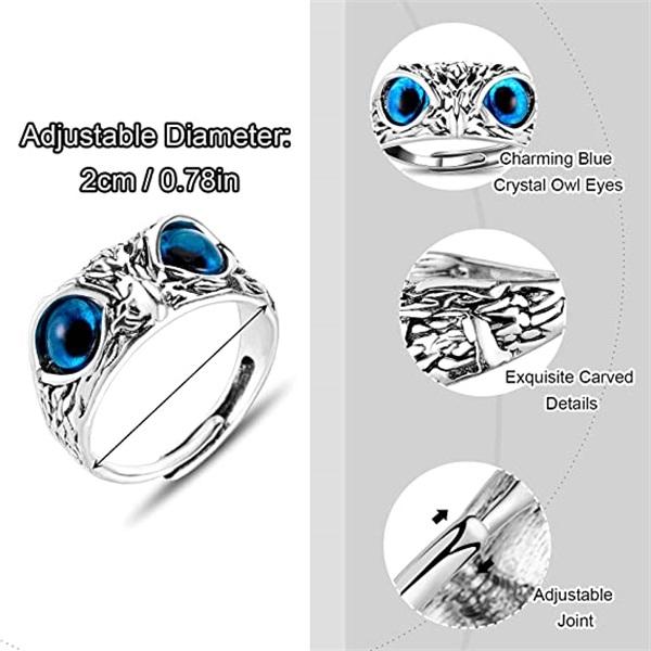 Ideales Geschenk - Eulenring im Vintage-Stil