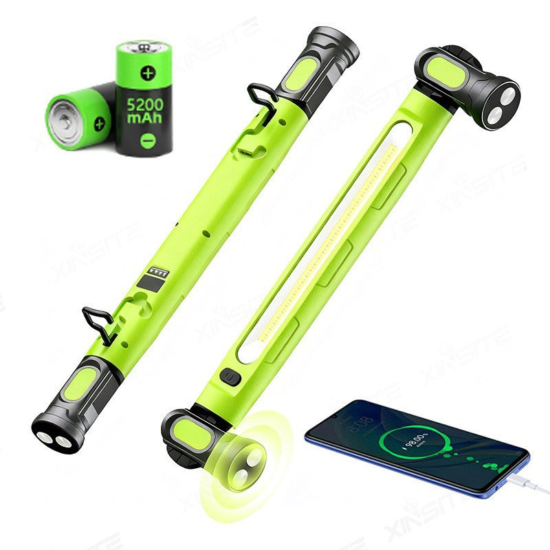 Arbeitsleuchte/Taschenlampe 3000LM, wiederaufladbare Motorhaubenbeleuchtung 5200mAh mit Magnetfuß und Aufhängehaken