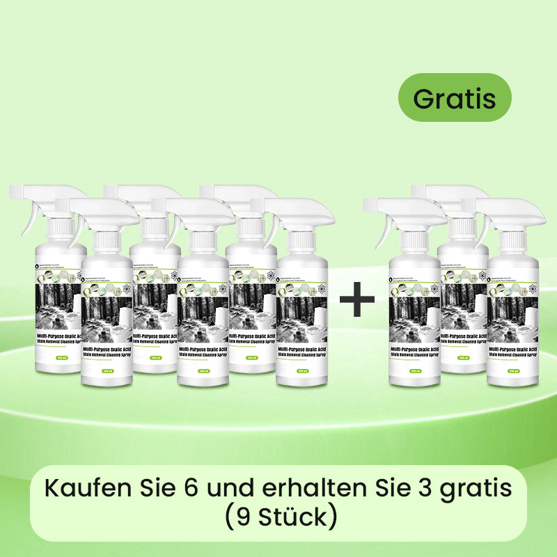💖Kaufen Sie 2 und erhalten Sie 1 gratis. Kostenloser Versand✨Mehrzweck-Oxalsäure-Fleckenentfernungsspray💦