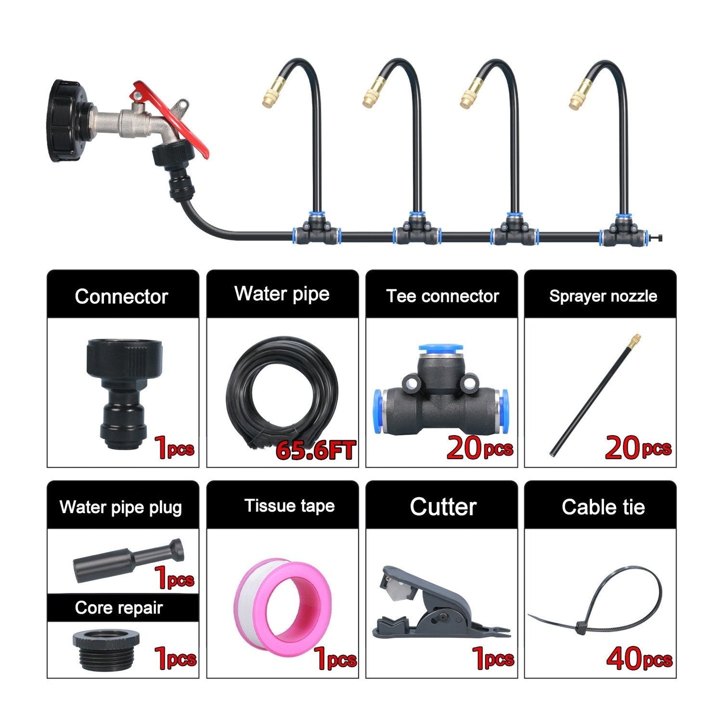 🔥🚿Automatisches Bewässerungssystem für 360° gebogene Gärten