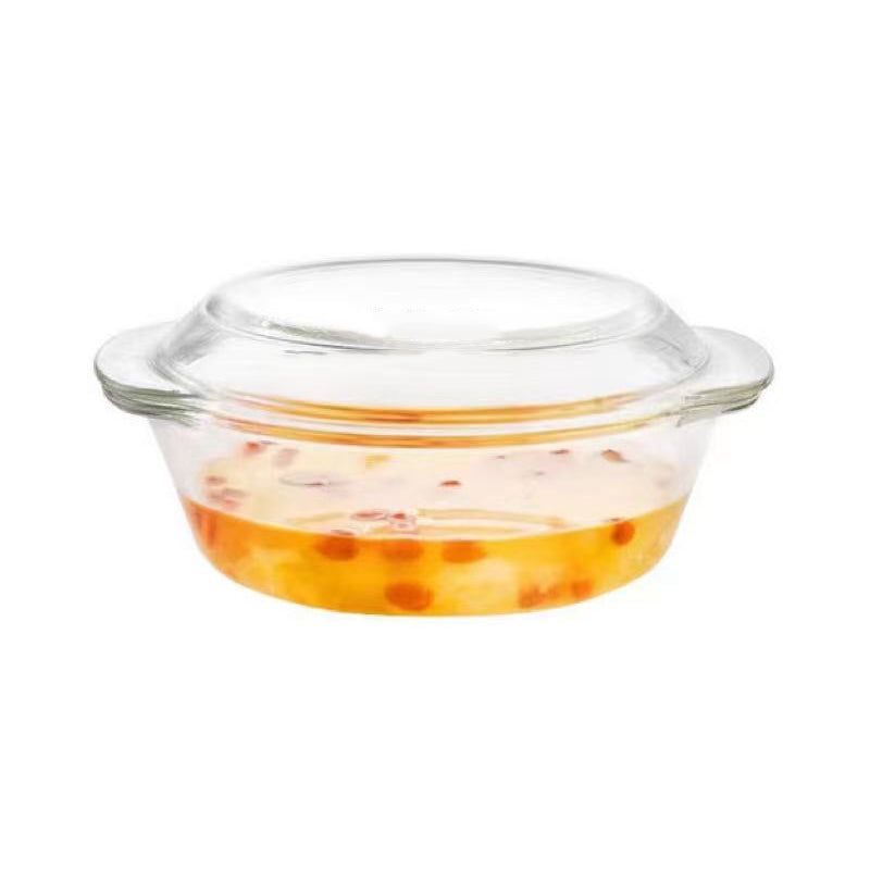 Mikrowellengeeignete Glasschüssel mit Deckel