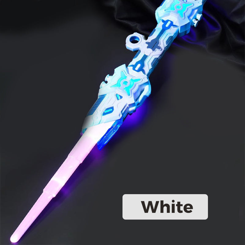 2-in-1-Lichtschwert mit einziehbarer Klinge und Soundeffekten