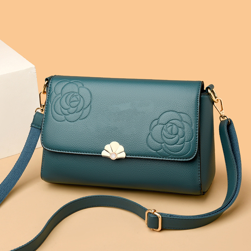 â°Black Friday Sale 50 % RABATTđ„đ„Elegante Damen-UmhĂ€ngetasche mit BlumenprĂ€gung