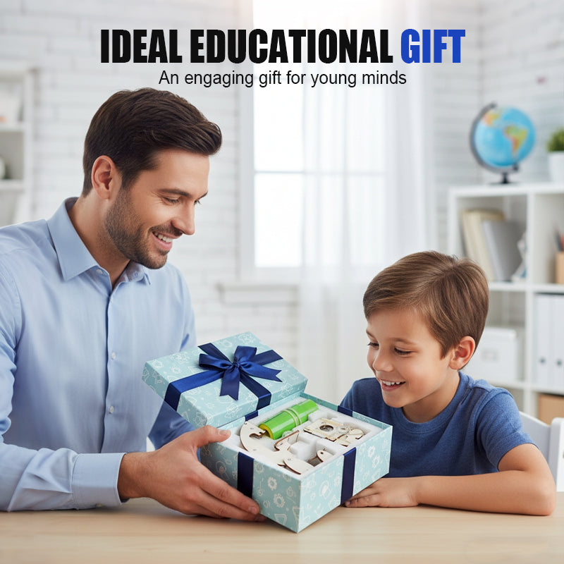 🎄🎁Weihnachtsaktion: 50 % Rabatt💥Kreatives Holz-STEM-Projektmikroskop