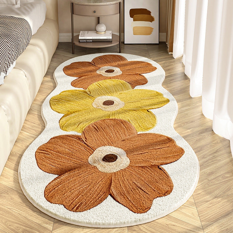 📢📢 50 % RABATT!! 🎅 Weicher Teppich mit unregelmäßigem Blumenmuster