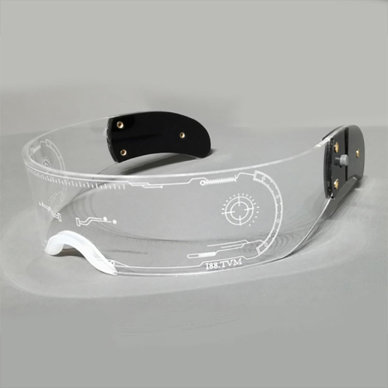 Ausgefallene LED-beleuchtete Cyberpunk-Brille