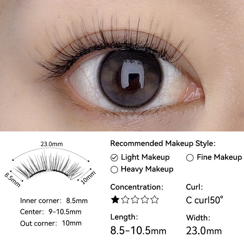 Natürlich weiche magnetische Wimpern