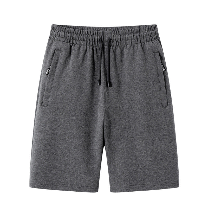 Herren-Sommer-Outdoor-Freizeit-Shorts fürs Fitnessstudio, schlichter Stil, figurbetont, einfarbig, bequem und stilvoll