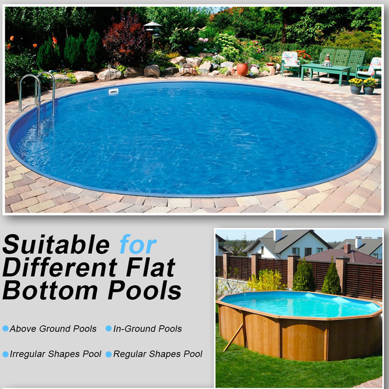 Poolroboter Akku, Akkulaufzeit 130 Minuten, maximale Neigung 18 °, Selbstparken, kabelloser automatischer Poolreiniger, Poolreinigungsroboter, geeignet für flache Pools bis 100 m ²