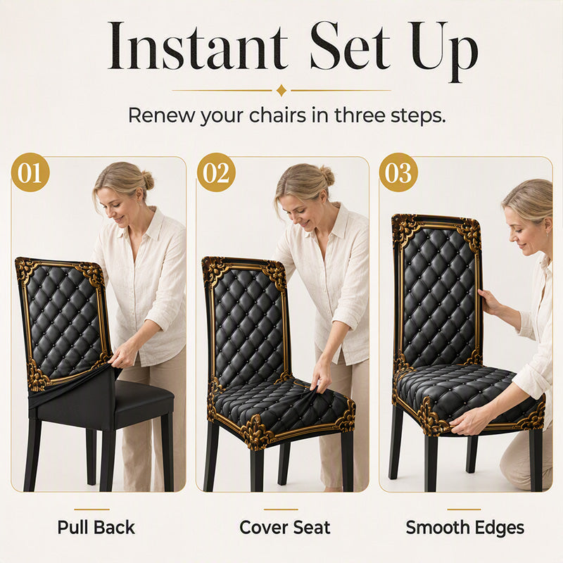 🪑 Sparen Sie 50%! 🧺 Waschbarer Stuhlbezug mit Stretch – Passgenau, langlebig & pflegeleicht ✨