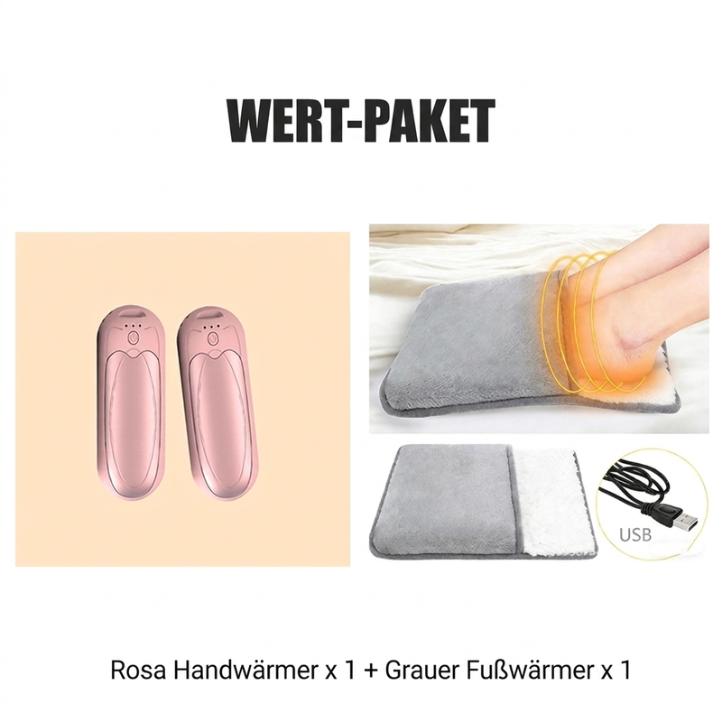 Magnetischer 2-in-1 wiederaufladbarer Handwärmer