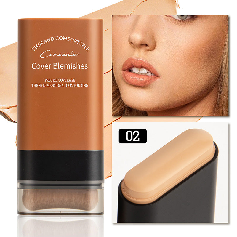 🎁Kaufen Sie 2 und erhalten Sie 1 gratis 💕Sofort verdeckender Foundation-Stift mit integriertem Pinsel