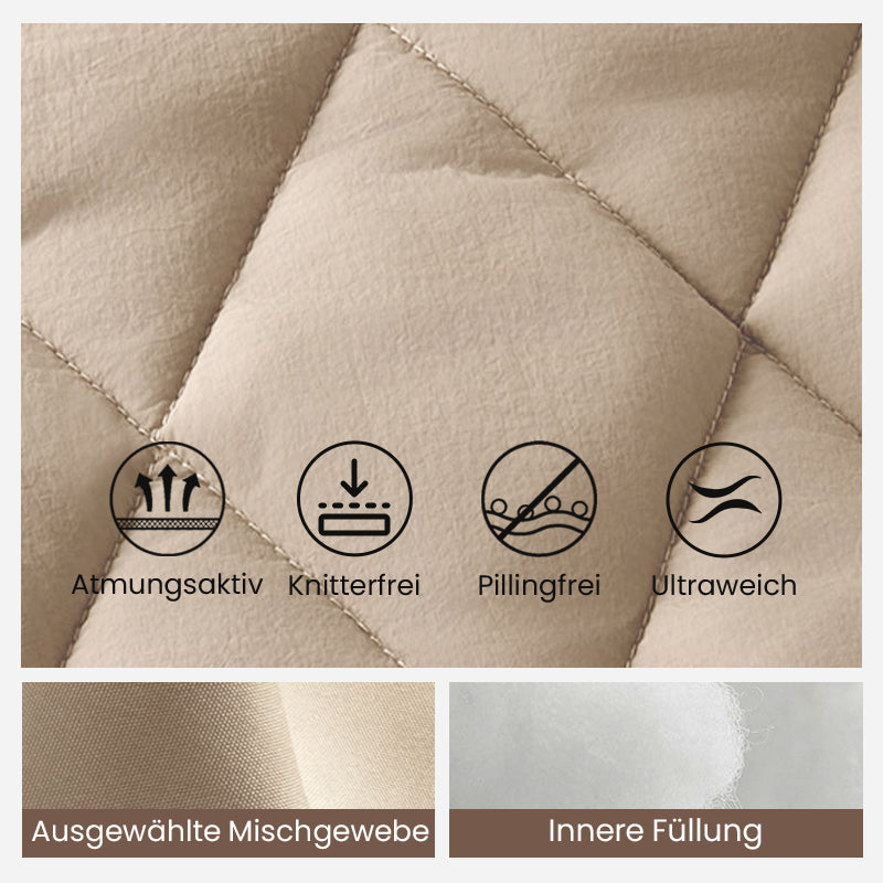 💥Top-Seller-Ausverkauf 2025: 40 % Rabatt🔥Gestrickte Patchwork-Pufferjacke für Damen