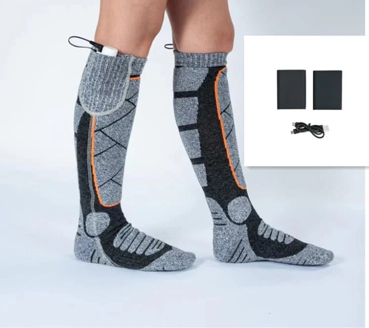 🎁Neujahrs-Sonderangebot: 50% Rabatt💥💥 Waschbare, wiederaufladbare Heizsocken für Damen und Herren