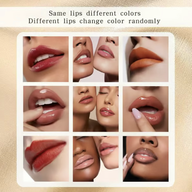 🎁- ✨Wischfester, farbverändernder Lippenstift💄Kristallklare Farbalchemie 💋 Automatische Farbtönung beim Auftragen!