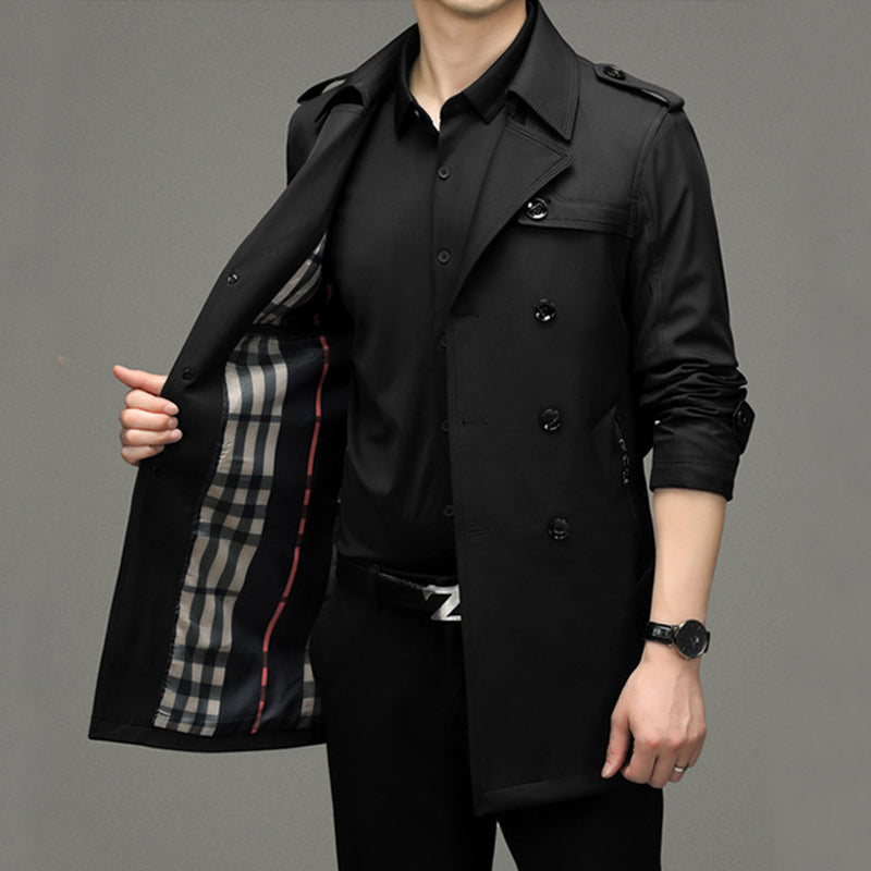 👔🍂Saisonale Sonderangebote – Herren-Windjacke mit doppelter Knopfleiste