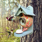 🦜🐦Vintage Teapot Bird House and Feeder