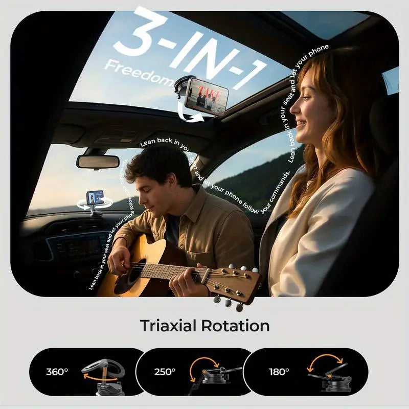 360° verstellbarer magnetischer Vakuum-Telefonhalter📱🚗