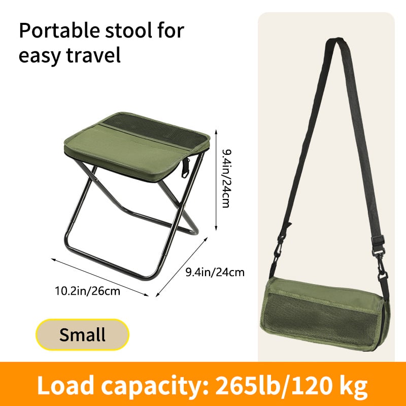 Ultraleichter Klapphocker – trägt bis zu 120 kg