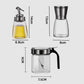 Gewürz-Organizer-Set aus Glas mit drehbarem Ständer