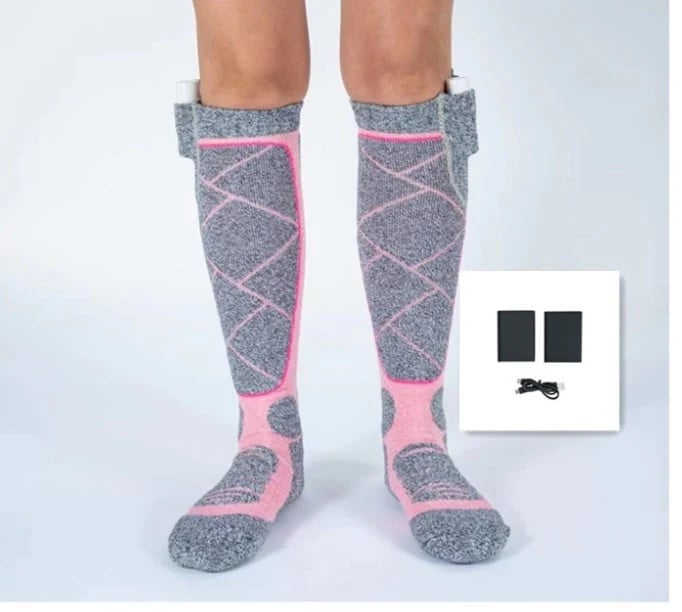 🎁Neujahrs-Sonderangebot: 50% Rabatt💥💥 Waschbare, wiederaufladbare Heizsocken für Damen und Herren