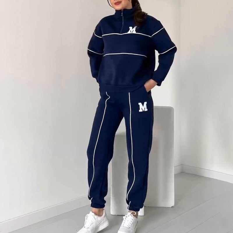 🍂 Frühherbst-Sonderaktion mit 50 % Rabatt！ ⌛️ Lässiges Sweatshirt 2-teiliges Set mit Linie
