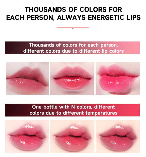 🎁- ✨Wischfester, farbverändernder Lippenstift💄Kristallklare Farbalchemie 💋 Automatische Farbtönung beim Auftragen!
