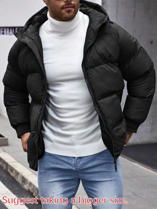 Thermojacke mit Kapuze und Kordelzug für Herren