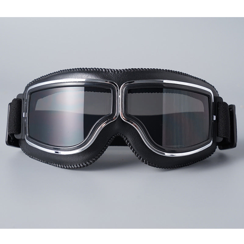 🏍️ 50% RABATT! Vintage Motorradbrille – Mit UV-Schutz, antibeschlagend & verstellbarem Riemen!