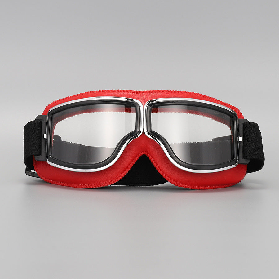 🏍️ 50% RABATT! Vintage Motorradbrille – Mit UV-Schutz, antibeschlagend & verstellbarem Riemen!