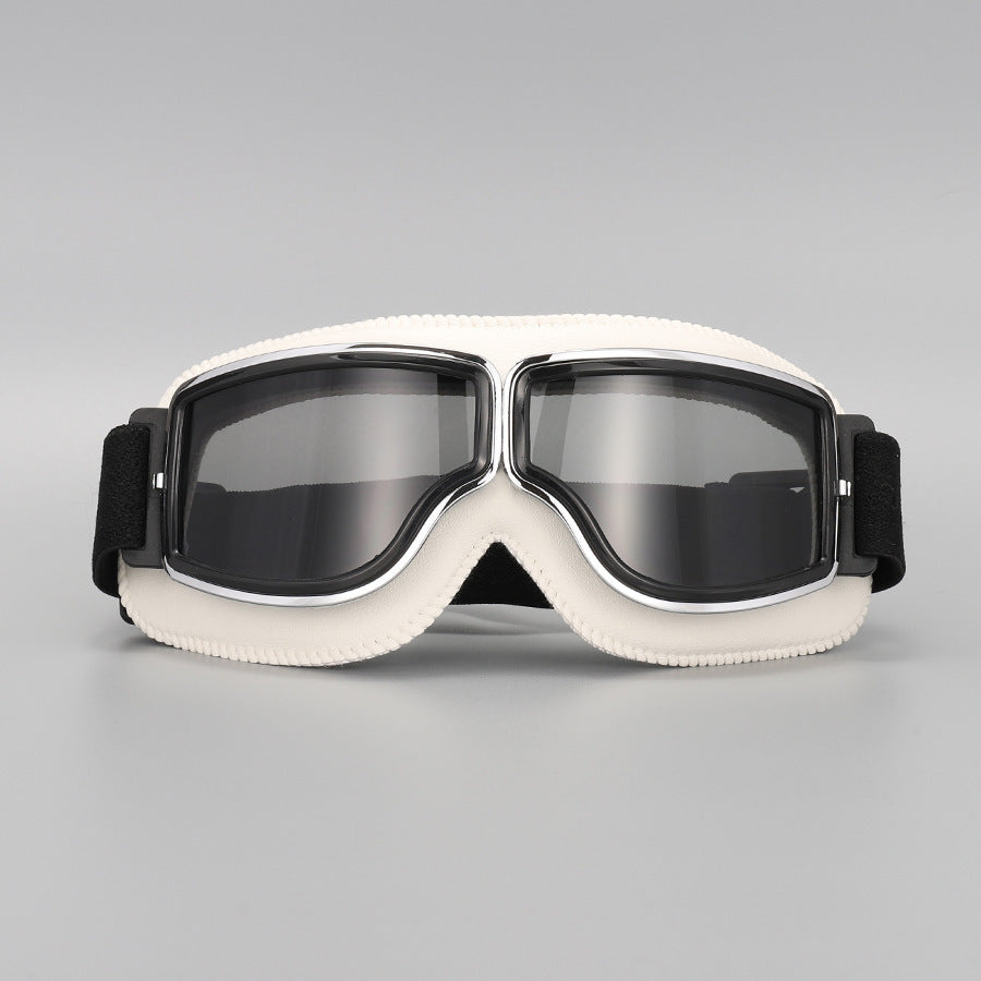 🏍️ 50% RABATT! Vintage Motorradbrille – Mit UV-Schutz, antibeschlagend & verstellbarem Riemen!