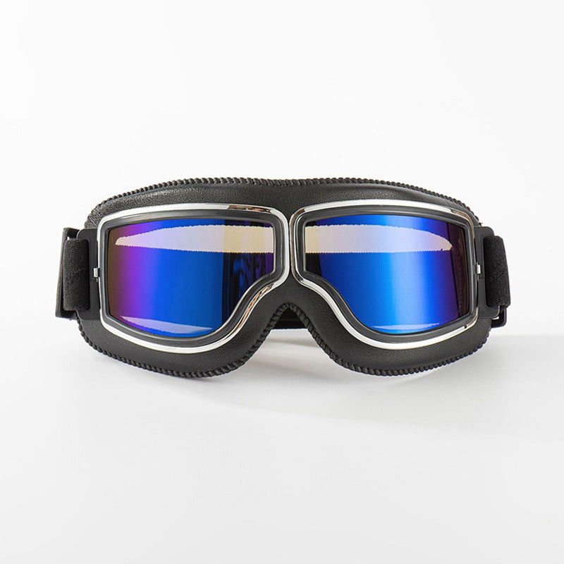 🏍️ 50% RABATT! Vintage Motorradbrille – Mit UV-Schutz, antibeschlagend & verstellbarem Riemen!
