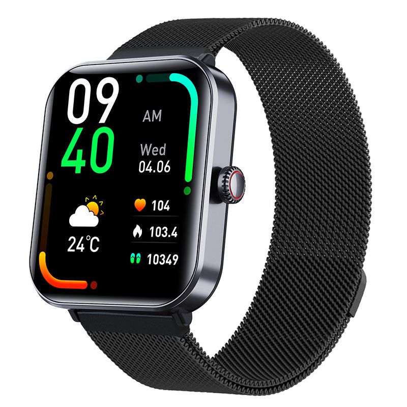 Smartwatch für Herren & Damen mit Telefonfunktion (Bluetooth 5.4), 2,01" 3D-Curved Display, bis 20 Tage Akkulaufzeit, IP68 wasserdichte Sportuhr mit Schrittzähler, Herzfrequenz, Schlafmonitor