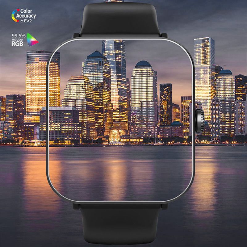 Smartwatch für Herren & Damen mit Telefonfunktion (Bluetooth 5.4), 2,01" 3D-Curved Display, bis 20 Tage Akkulaufzeit, IP68 wasserdichte Sportuhr mit Schrittzähler, Herzfrequenz, Schlafmonitor