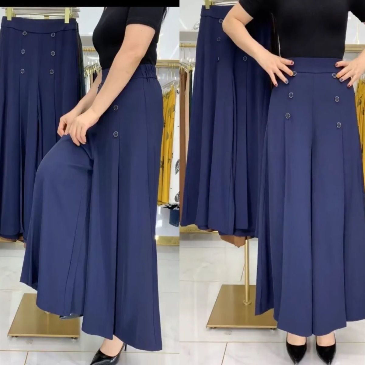 👖 50% RABATT JETZT ! 🔥 Falten-Weitbeinhosen – Schmeichelhafte Silhouette, Bequemer Tragekomfort & Vielseitiger Stil 💃