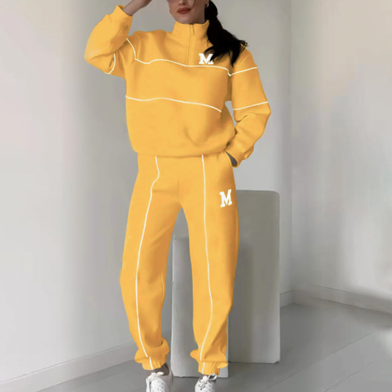 🍂 Frühherbst-Sonderaktion mit 50 % Rabatt！ ⌛️ Lässiges Sweatshirt 2-teiliges Set mit Linie