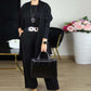 Elegantes 3-teiliges Set: Langer Cardigan, Oberteil und Hose