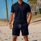 Zweiteiliges Sommer-Set für Herren aus Polohemd und Shorts