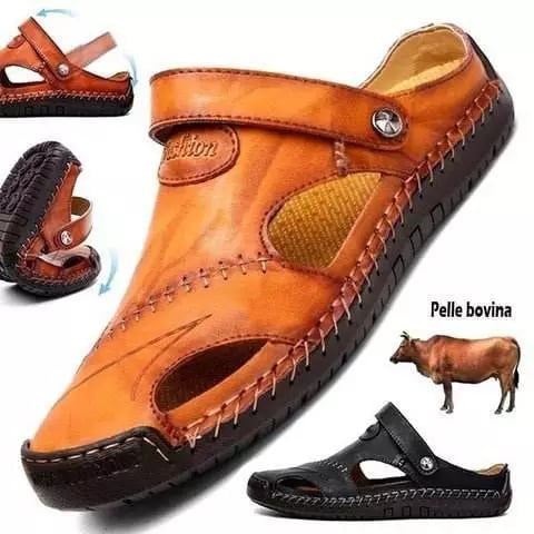 🔥Große Größe Weiches Leder Männer Atmungsaktive Outdoor-Sandalen