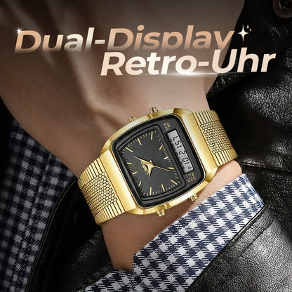 ⏰Zeitlich begrenzte 50% Rabattaktion💥💥LIEBIG Roman Retro Dual System Multifunktions-Digital-Sportuhr