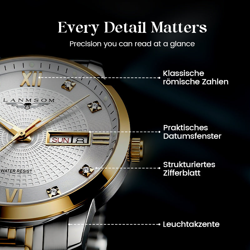 ⏳Black Friday Sale 80 % Rabatt💥💥Herrenuhr aus Edelstahl, wasserdicht, Business-Modell