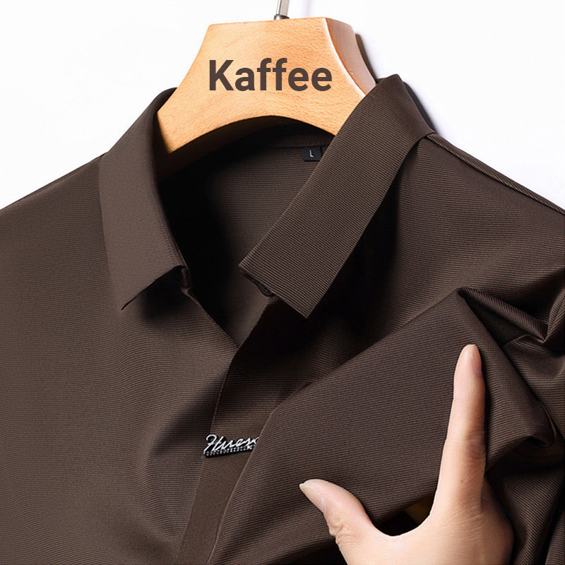 🎁Heißer Verkauf 55% Rabatt⏳Herren Casual Revers Atmungsaktiv Knitterarmes T-Shirt