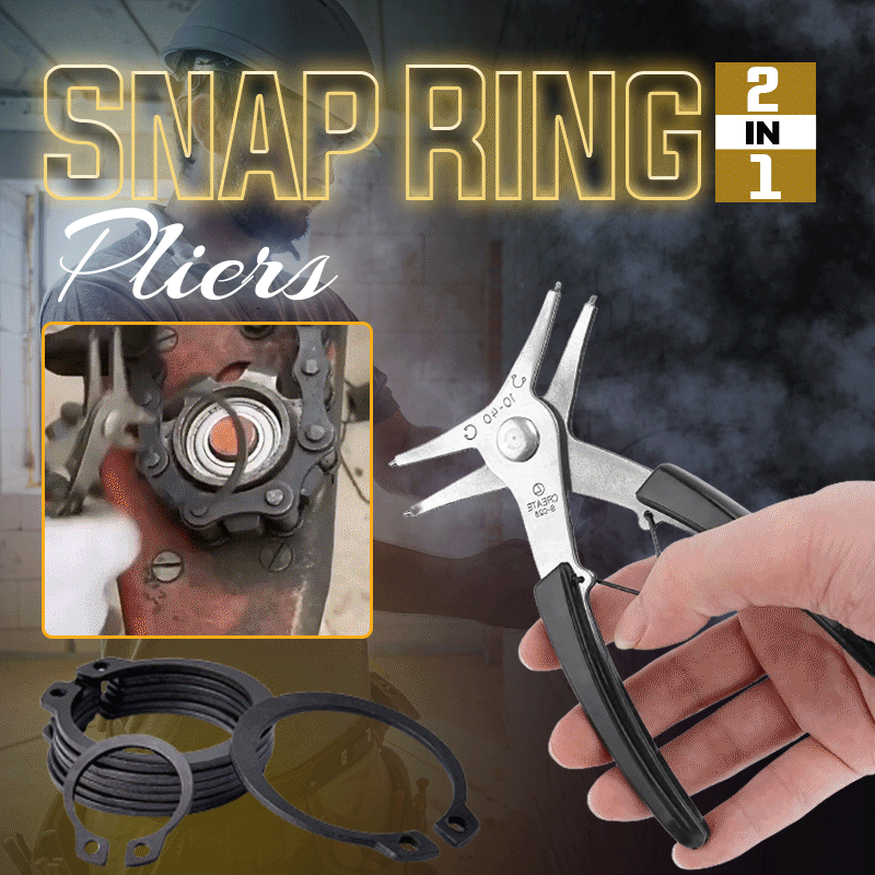 2-in-1-Schnappringzange