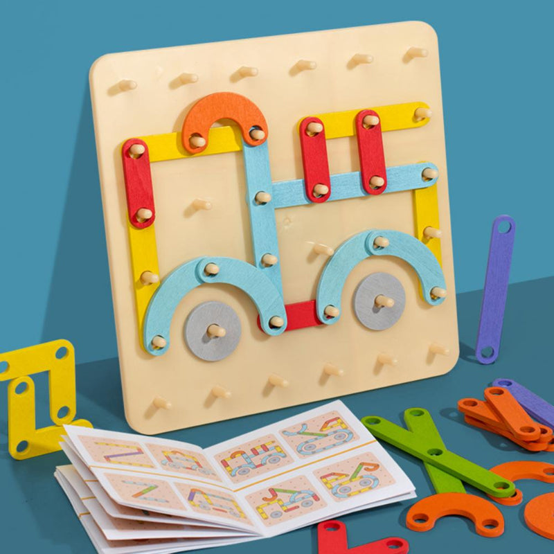 Montessori-Steckbrettpuzzle 🎅Weihnachtsgeschenkidee!🎁
