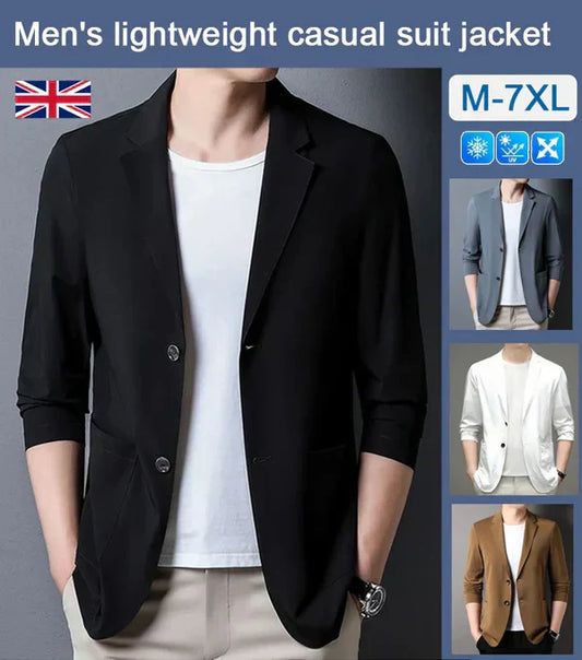 ⏰Hot SALE🏆2024 Verano-Chaqueta ligera de traje de verano para hombre.