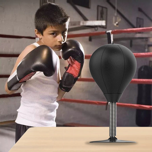 Desktop-Box-Speedball-Set mit Saugnäpfen, Hochleistungs-Trainingsboxsack, Stressabbau für Kinder und Erwachsene