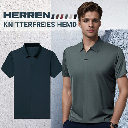 🎁Heißer Verkauf 55% Rabatt⏳Herren Casual Revers Atmungsaktiv Knitterarmes T-Shirt