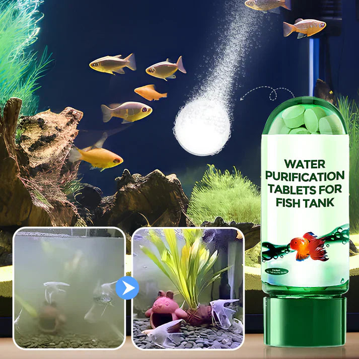 🌿Leistungsstarke Tablette zur Wasserreinigung im Aquarium