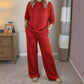 ⏳ Letzter Tag: 50 % auf das gesamte Sortiment! ⏰ Damen-Glitzer-Weihnachts-Zweiteiler: Sweatshirt & Hose